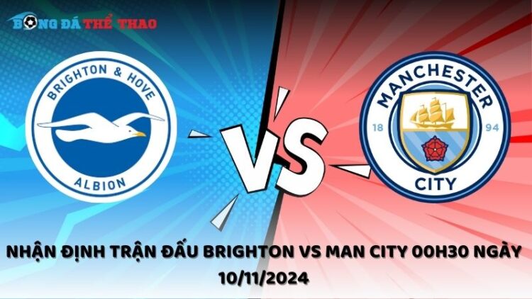 Nhận định trận đấu Brighton vs Man City 00h30 ngày 10/11/2024 1 Nhận định Brighton vs Man City 10/11/2024