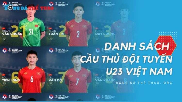 Danh sách cầu thủ đội tuyển U23 Việt Nam: Đội hình đầy hứa hẹn 1 Danh sách cầu thủ đội tuyển U23 Việt Nam: Đội hình đầy hứa hẹn